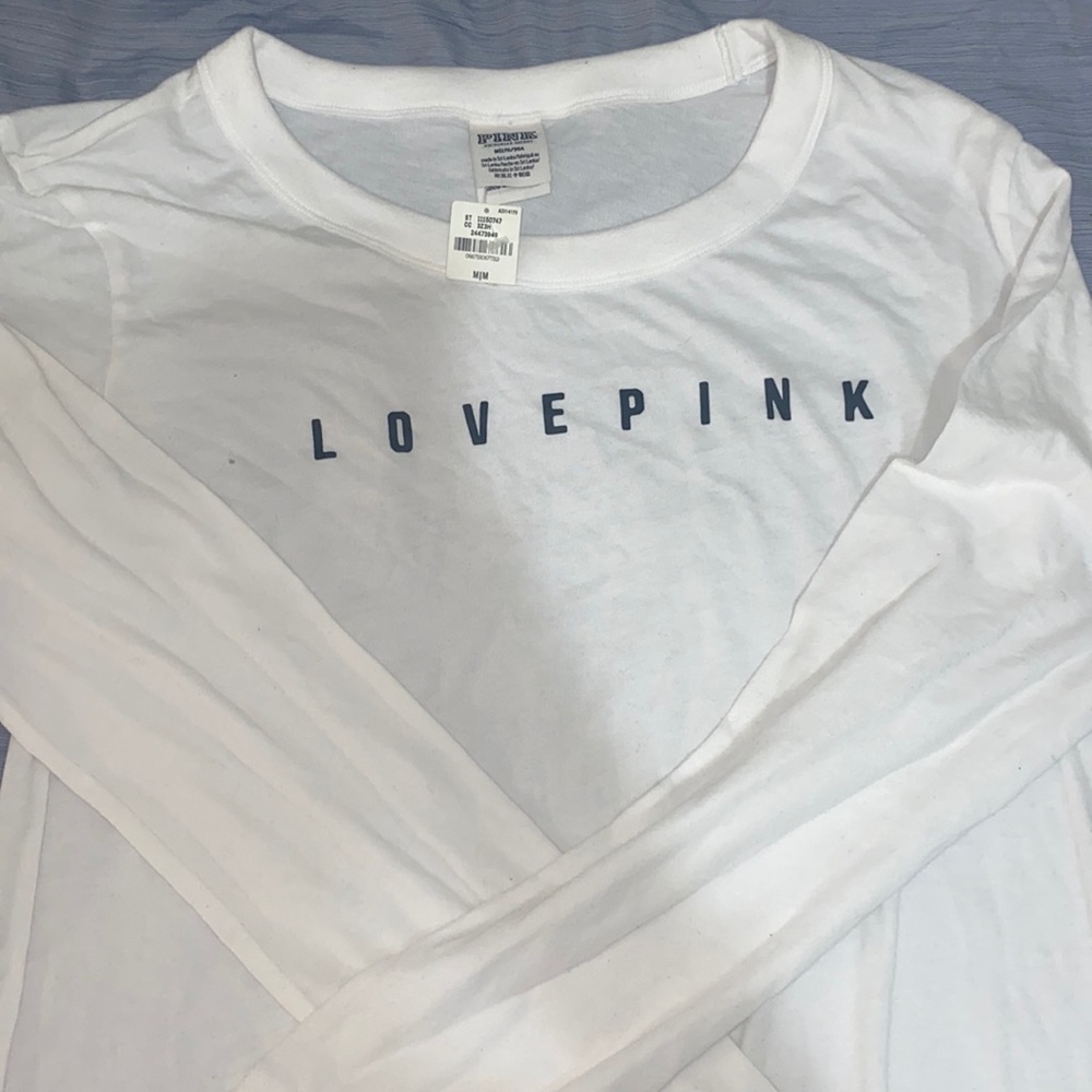 White vs pink long sleeve top
